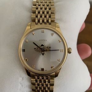 Gucci Timeless Stainless Steel Bracelet Watch